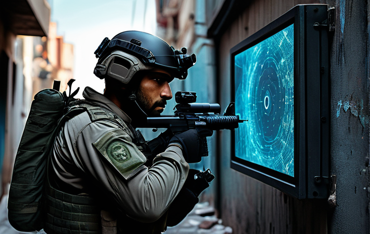 육군 소부대 전투 전술 - **Prompt:** A highly detailed image depicting a small, elite unit of Indian special forces soldiers ...