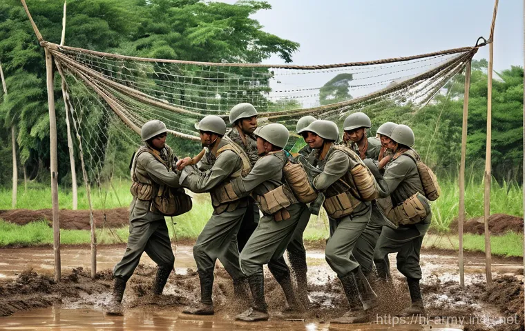 육군 공수부대 훈련 과정 - **Prompt 1: The Leap of Courage**
    "A brave young Indian Army paratrooper, dressed in a full, mod...